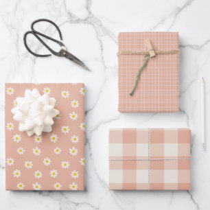 Feuille De Papier Cadeau Little One Collection - abricot poussiéreux