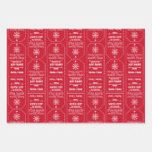 Feuille De Papier Cadeau Livraison spéciale du pôle Nord - Ajouter le nom d (Devant)