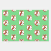 Feuille De Papier Cadeau Livraison spéciale Père Noël Snowman Reindeer (Devant)