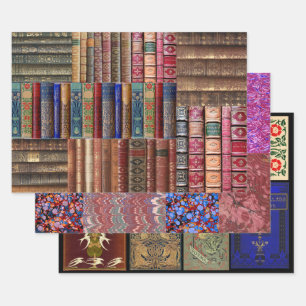 Feuille De Papier Cadeau Livre ancien scrapbook d'artisanat