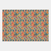 Feuille De Papier Cadeau Livre d'art marbré Ebru turc (Devant 3)