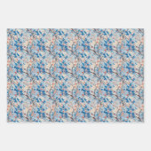 Feuille De Papier Cadeau Livre d'art marbré Ebru turc (Devant 2)