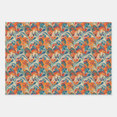 Feuille De Papier Cadeau Livre d'art marbré Ebru turc (Devant)