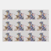 Feuille De Papier Cadeau Livre Dragon (Devant 2)