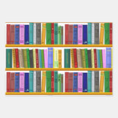 Feuille De Papier Cadeau Livres Anniversaire (Devant 2)