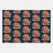 Feuille De Papier Cadeau Livres Approuvés Cat (Devant)