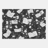 Feuille De Papier Cadeau Livres Collection Arrière - plan 1 (Devant 3)