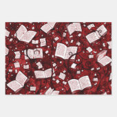 Feuille De Papier Cadeau Livres Collection Arrière - plan 1 (Devant 2)