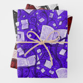 Feuille De Papier Cadeau Livres Collection Arrière - plan 1 (En situation)