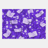 Feuille De Papier Cadeau Livres Collection Arrière - plan 1 (Devant)