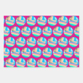 Feuille De Papier Cadeau Llama Licking Rainbow (Devant)