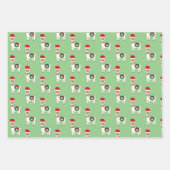 Feuille De Papier Cadeau Llamas de Noël fantastique (Devant)