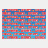 Feuille De Papier Cadeau Logo classique Superman Bold (Devant)
