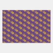 Feuille De Papier Cadeau Logo de l'Université d'Albany Initials (Devant 2)