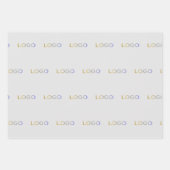 Feuille De Papier Cadeau Logo d'entreprise Élégante marque simple (Devant 2)