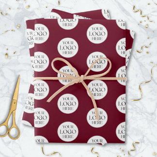 Feuille De Papier Cadeau Logo d'entreprise personnalisé pour promotion comm