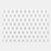 Feuille De Papier Cadeau Logo d'entreprise personnalisée moderne marque com (Devant 3)