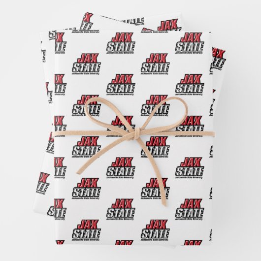 Feuille De Papier Cadeau Logo d'état de Jacksonville State University JAX S (En situation)