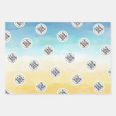 Feuille De Papier Cadeau Logo Ocean Beach (Devant 2)