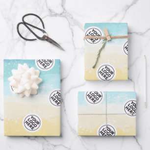 Feuille De Papier Cadeau Logo Ocean Beach