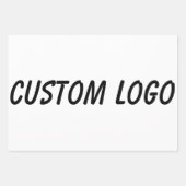 Feuille De Papier Cadeau Logo personnalisé (Devant 2)