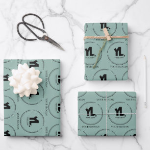 Feuille De Papier Cadeau Logo professionnel personnalisé