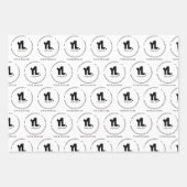 Feuille De Papier Cadeau Logo professionnel personnalisé (Devant 2)