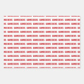 Feuille De Papier Cadeau Logo rouge de Jacksonville State University Gameco (Devant 3)