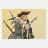 Feuille De Papier Cadeau "Long John Silver" de "Treasure Island" (Devant 3)