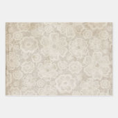 Feuille De Papier Cadeau Look de dentelle vintage (Devant 2)