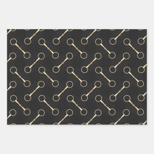 Feuille De Papier Cadeau Loose Ring Snaffle Bits équestre (Devant)