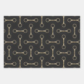 Feuille De Papier Cadeau Loose Ring Snaffle Bits équestre (Devant 3)