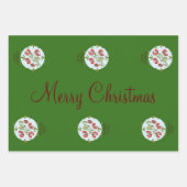 Feuille De Papier Cadeau L'ornement de Noël d'art populaire hongrois (Devant)