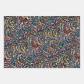 Feuille De Papier Cadeau Lot de 3 (Devant 3)