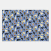 Feuille De Papier Cadeau Lotsa Labs - rouge, bronze, bleu denim (Devant 2)