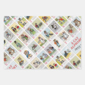 Feuille De Papier Cadeau Louis Wain, Chats & Chatons (Devant)