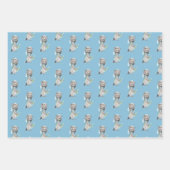 Feuille De Papier Cadeau Loup d'aviateur, triés, ballons (Devant)