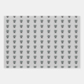 Feuille De Papier Cadeau Loup d'Halloween mignon (Devant)