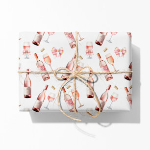 Feuille De Papier Cadeau Louveur de vin rosé
