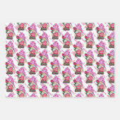 Feuille De Papier Cadeau Lovable Valentine Gnomes (Devant 2)