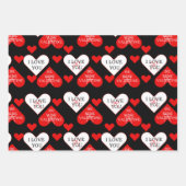 Feuille De Papier Cadeau Love For Valentine's Day  (Devant)