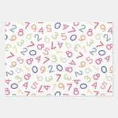 FEUILLE DE PAPIER CADEAU LOVE OF NUMBERS (Devant 2)
