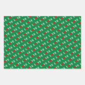 Feuille De Papier Cadeau LOVE Orange Lavender Green (Devant)