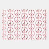 Feuille De Papier Cadeau Love Peace Sign Collection (Devant 3)