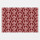 Feuille De Papier Cadeau Love Peace Sign Collection (Devant)