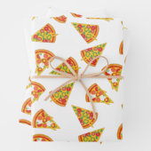 Feuille De Papier Cadeau Love Pizza (En situation)
