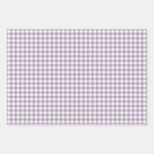 Feuille De Papier Cadeau Lovely Lavender En vichy Check Motif (Devant 3)