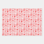 Feuille De Papier Cadeau LoveNotes de la plage de l'océan moderne personnal (Devant 3)