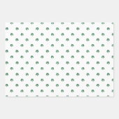Feuille De Papier Cadeau Lucky Little Four Leaf Cloches Saint Patricks Day (Devant)