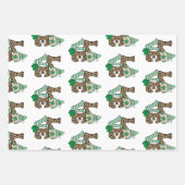Feuille De Papier Cadeau Lucky Love Gnome St. Patrick's Day jeu de 3 (Devant)